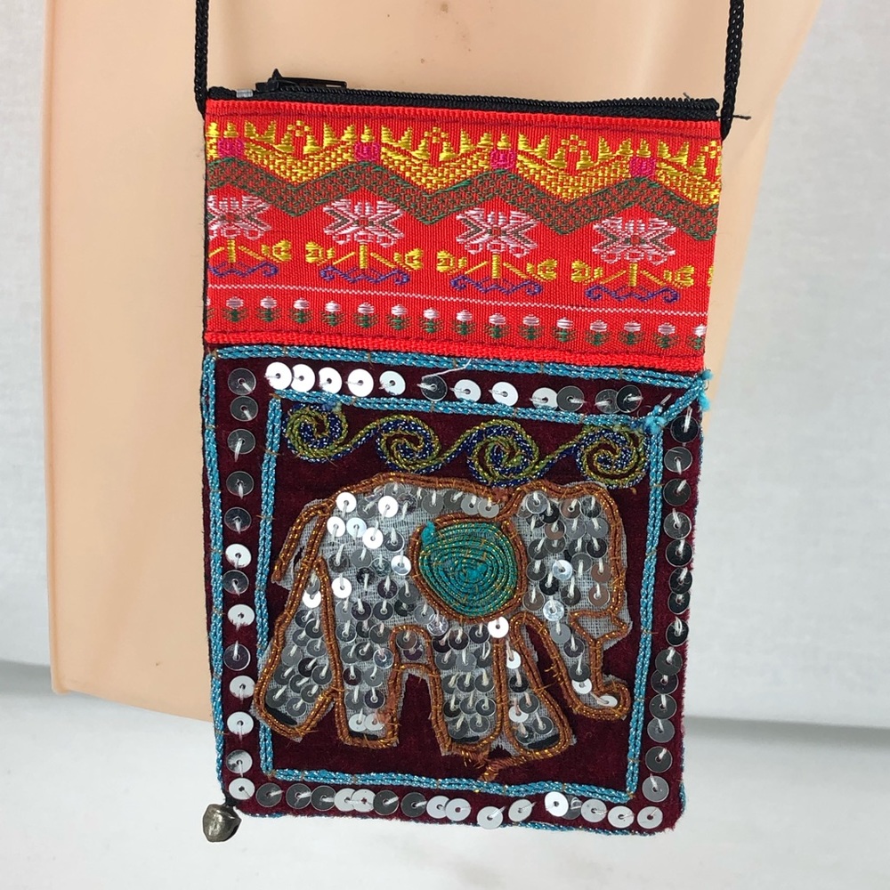 Elephant glittery over shoulder bag